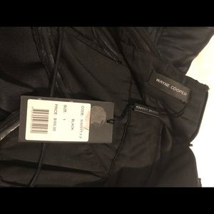NWT Wayne Cooper silk black dress